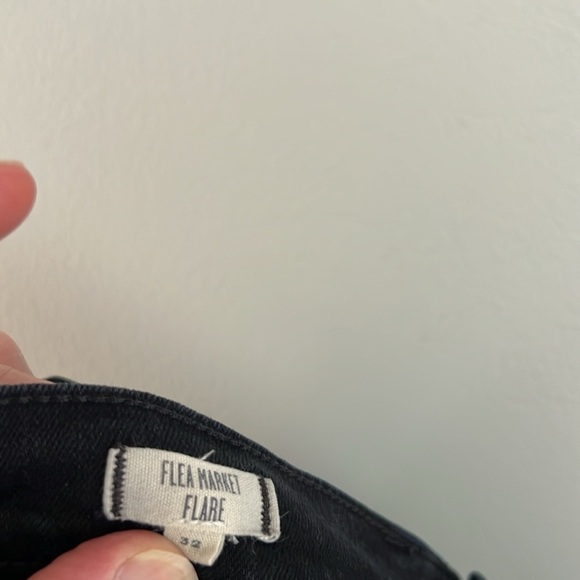 Madewell Flea Market Flare Bell Bottom Skinny Size 32 in Black - Picture 9 of 13
